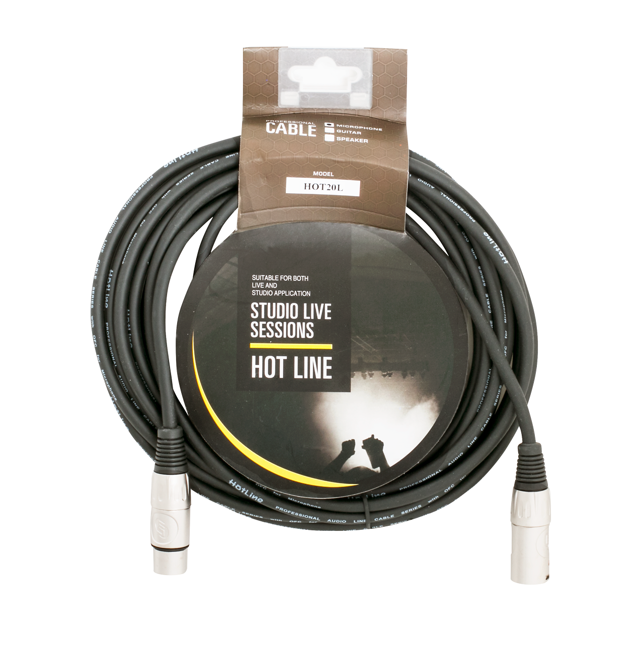 Hotline | HOT20L | 20 ft Microphone/Audio  Cable | Black
