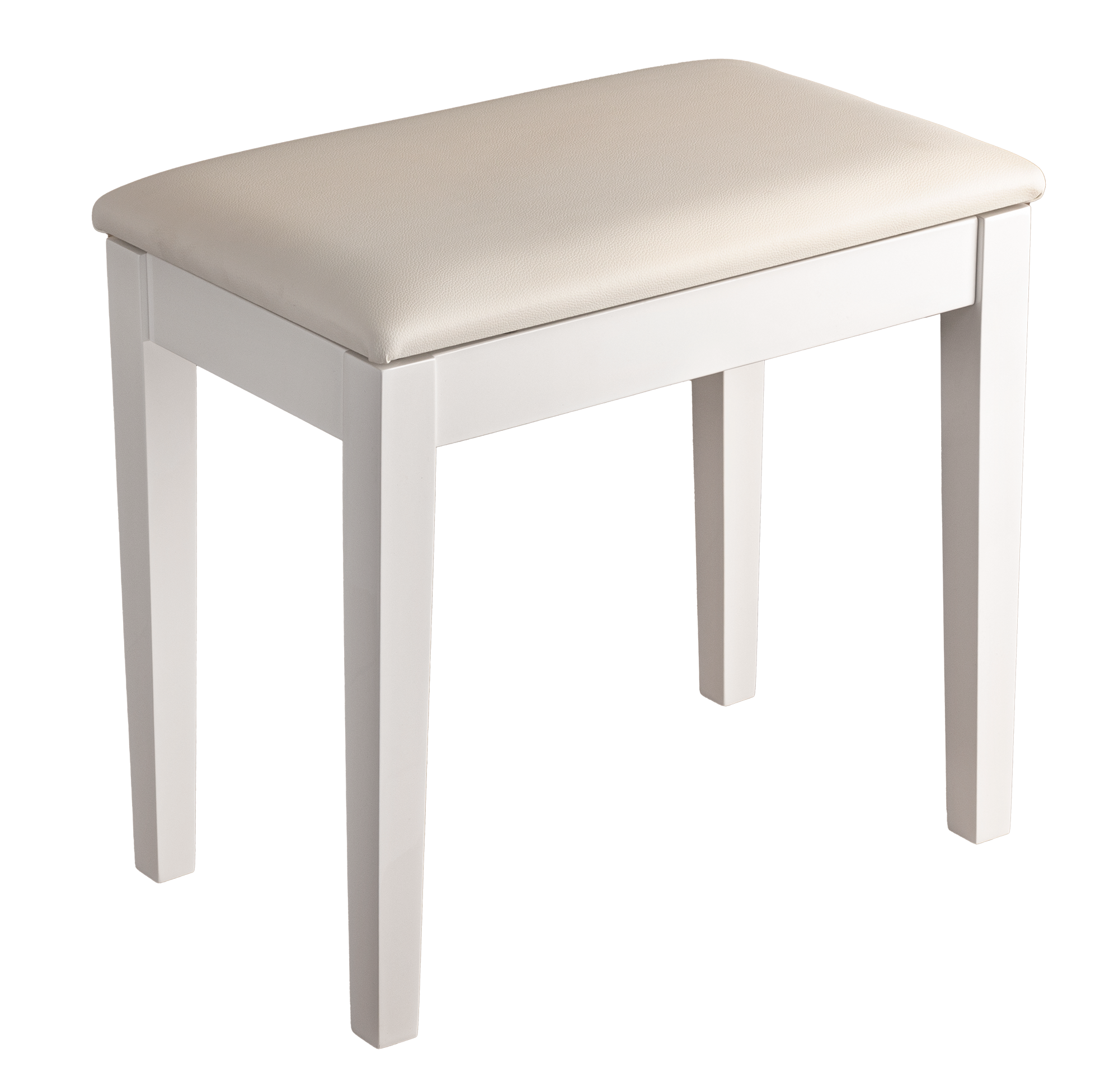 Hemingway | HPB10WT | Budget Piano Stool | Polished White