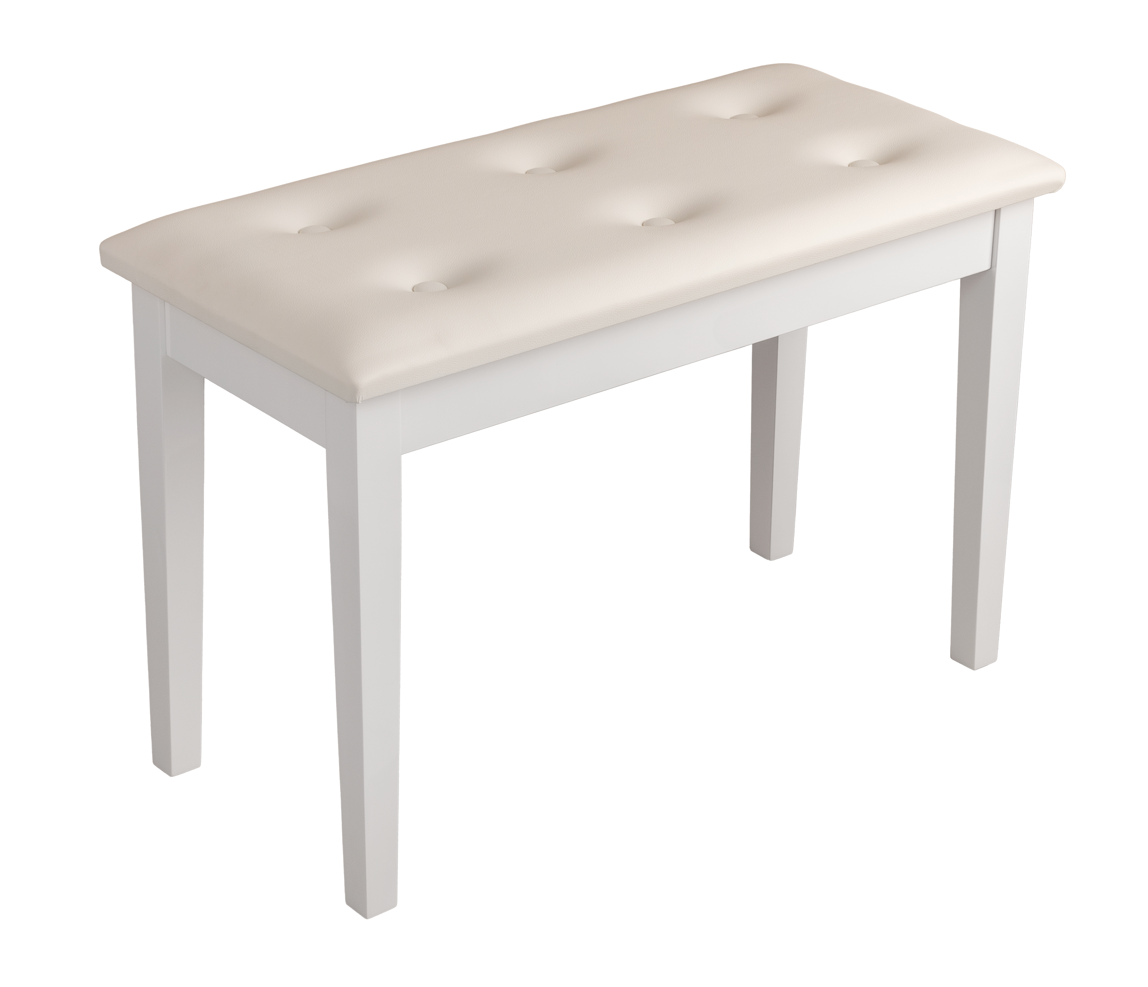 Hemingway | HPB13WT | Budget Piano Stool | Polished White