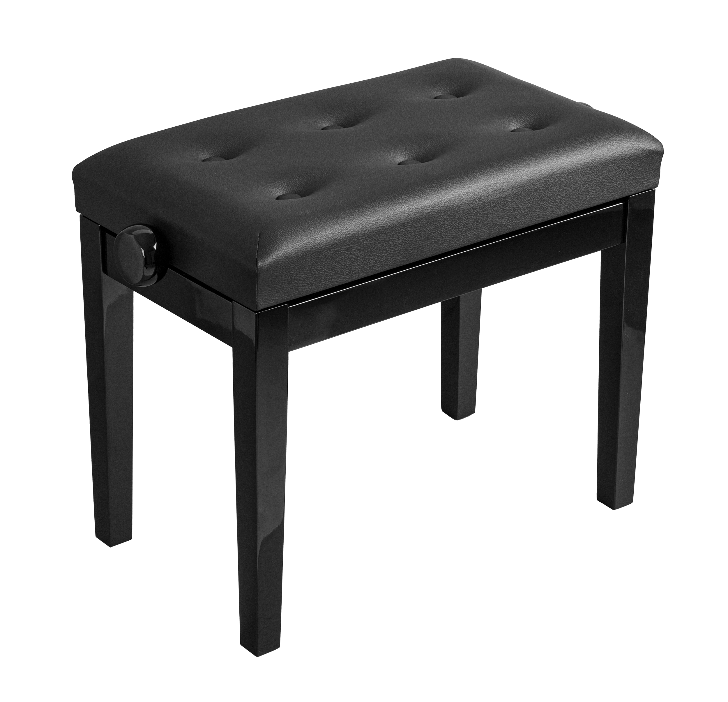 Hemingway | HPB21B | Budget Piano Stool | Polished ebony.