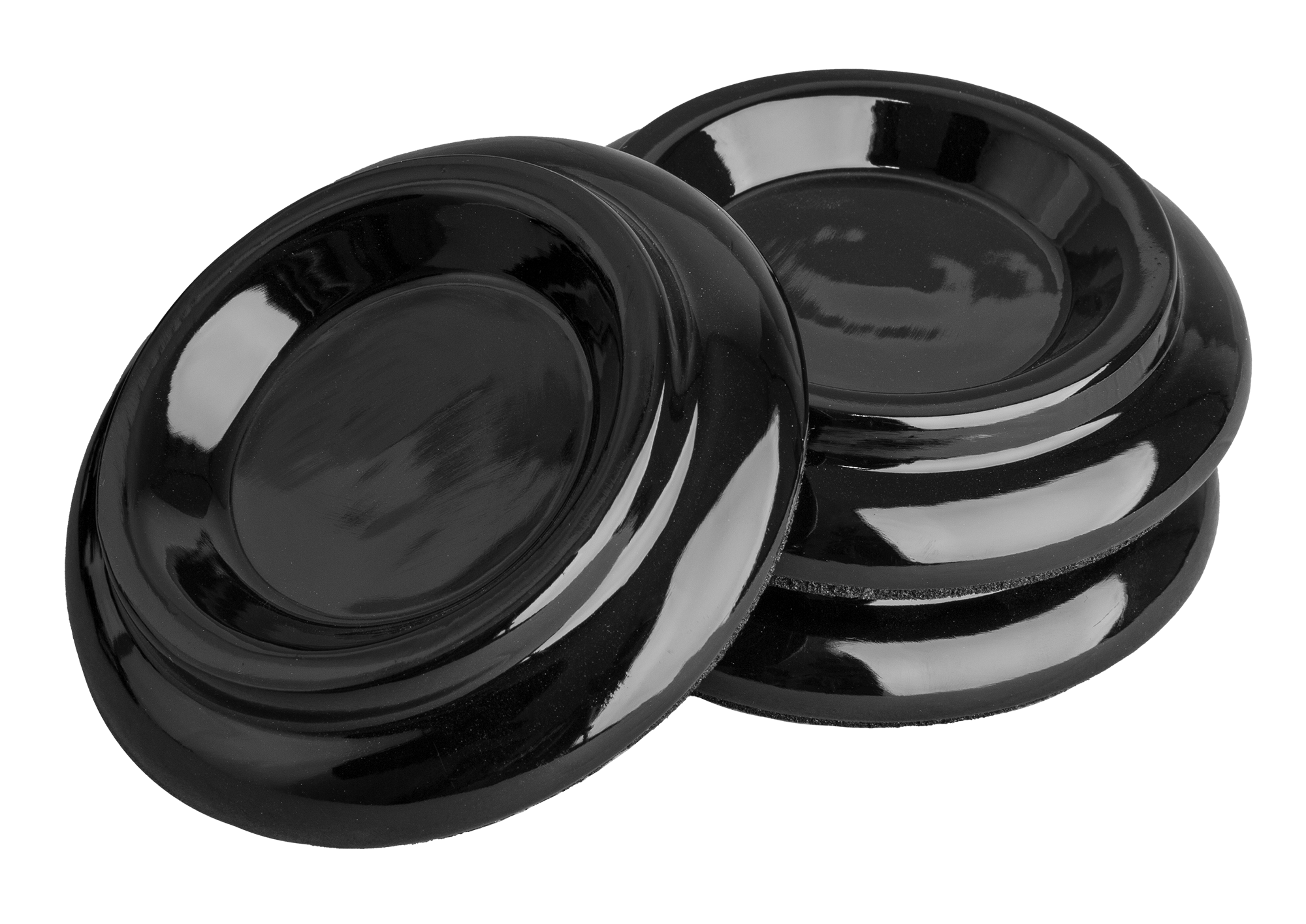 Hemingway | KC7L | Wooden piano castor cup. 3 pcs | Polished ebony.