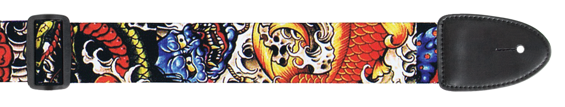 XTR | LS050 | Poly Guitar Strap | Dragons