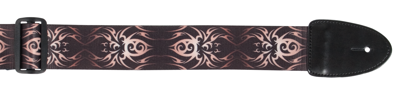 XTR | LS061 | Poly Guitar Strap | Brown Tribal