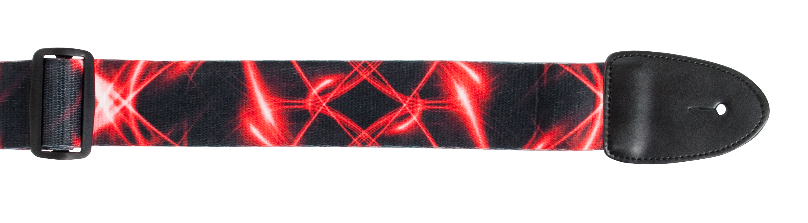 XTR | LS108 | Poly Cotton Guitar Strap  | Red laser