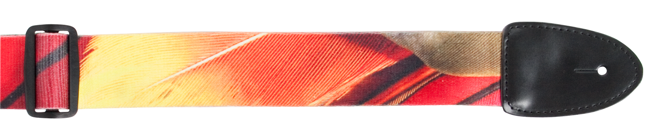 XTR | LS109 | Poly Cotton Guitar Strap  | Feathers