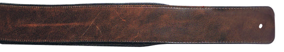 XTR | LS234 | Soft Leather Guitar Strap | Dark Brown