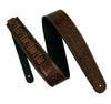 XTR | LS247 | Leather Guitar Strap | Country Brown