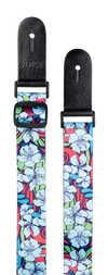 XTR | LS306 | Ukulele Strap | Blue Floral Design