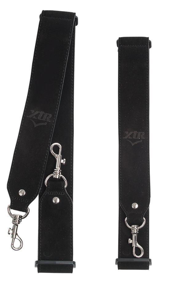 XTR | LS310 | Suede Leather Banjo Strap | Black