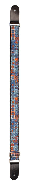 XTR | LS334 | Vintage Jacquard Weave Guitar Strap | Light Blue