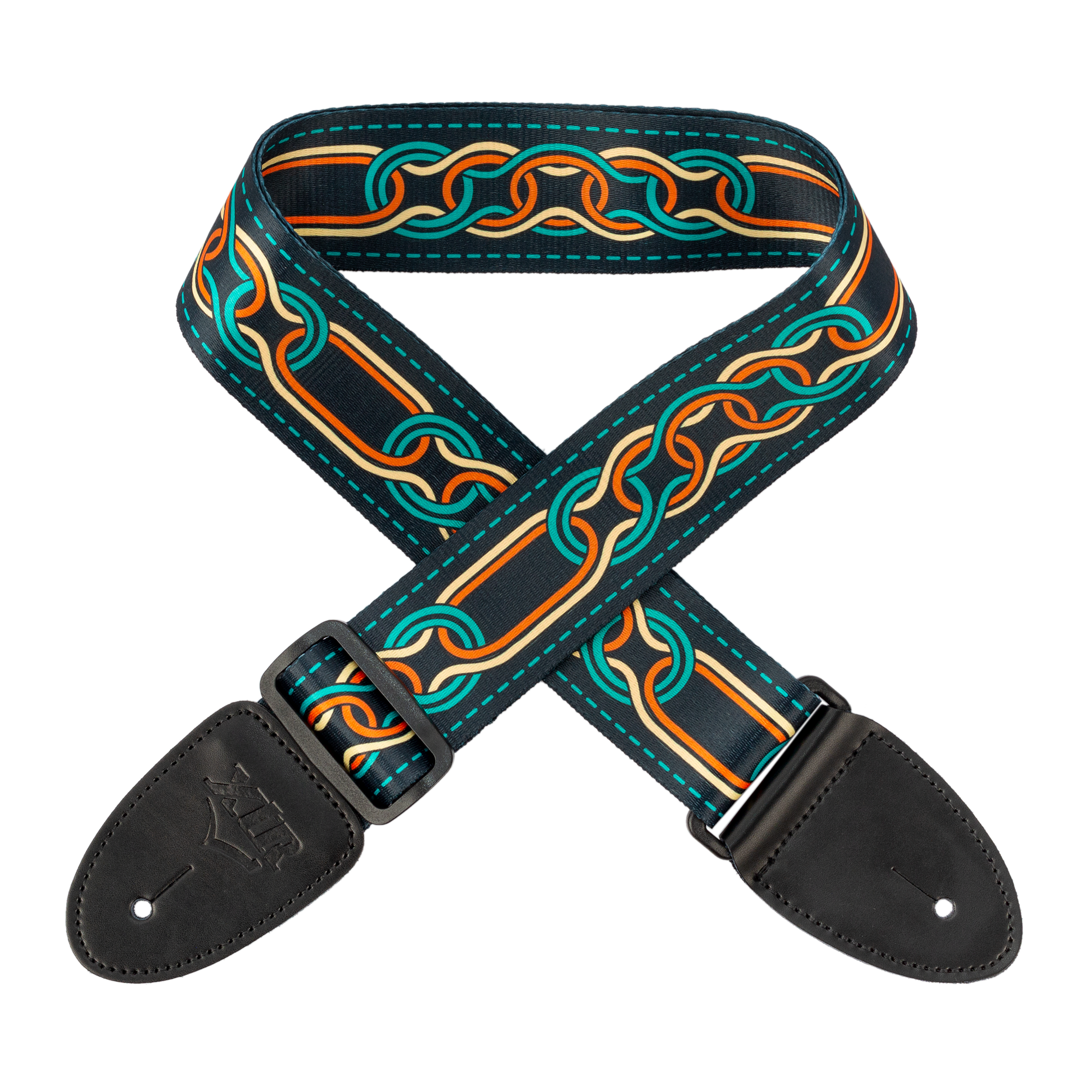 XTR | LS412 | Guitar Strap. | Red, Yellow and Green
