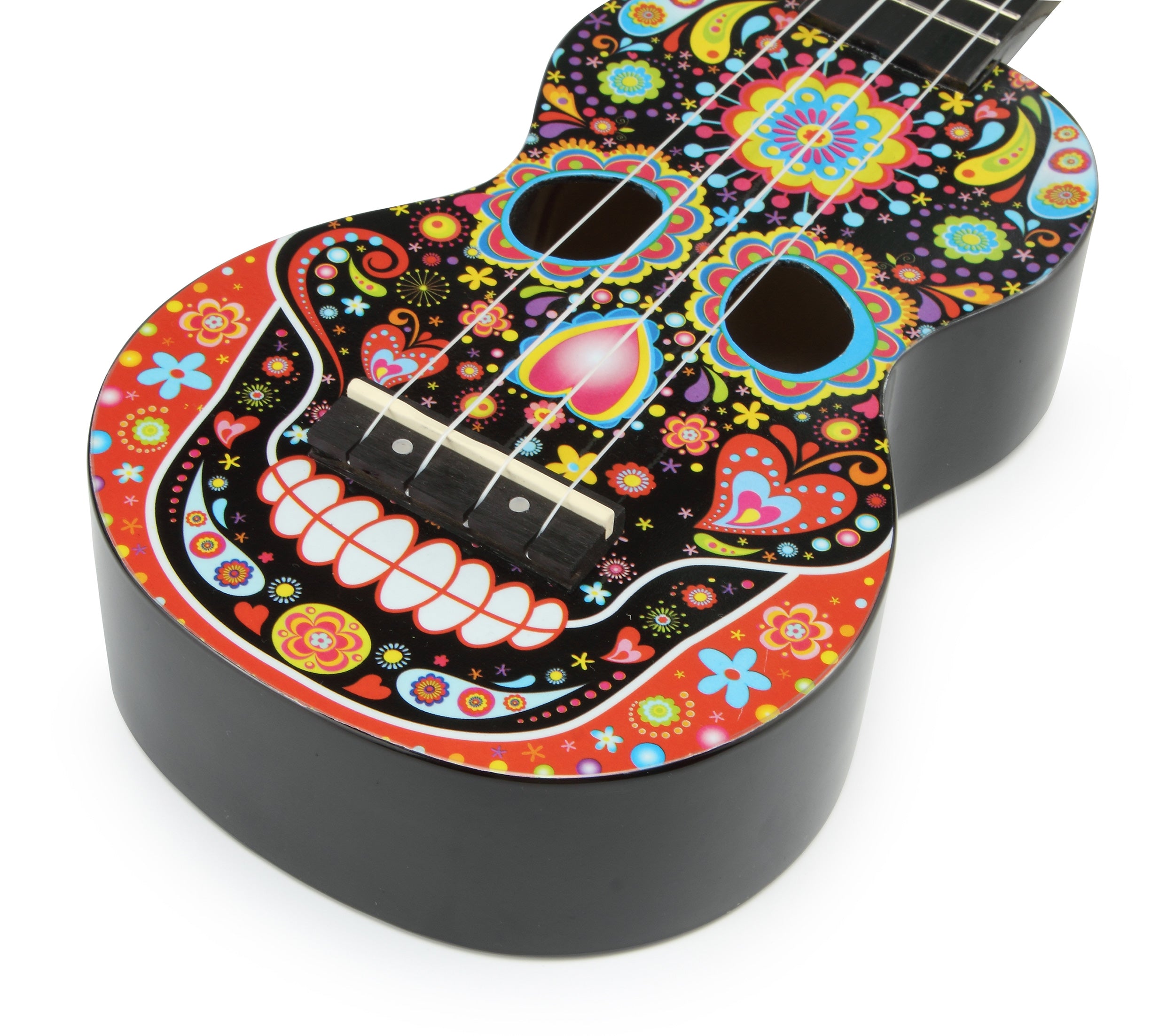 Mahalo | MA1SKbk | Skull | Soprano Ukulele