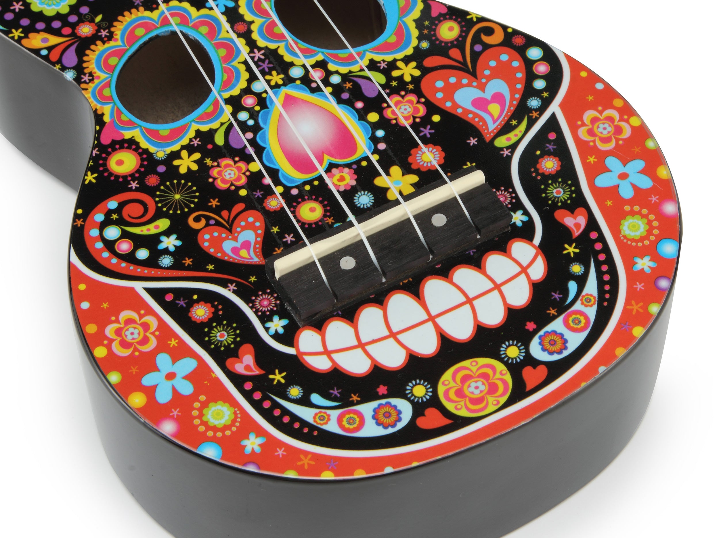 Mahalo | MA1SKbk | Skull | Soprano Ukulele