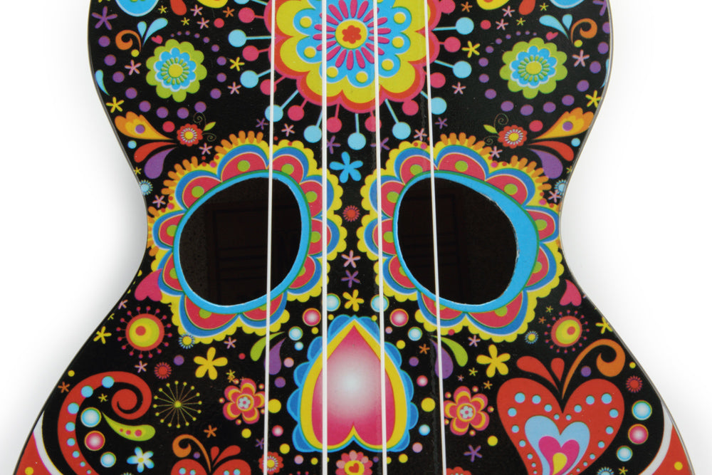 Mahalo | MA1SKbk | Skull | Soprano Ukulele