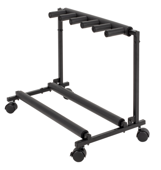 XTREME PRO | MMR5W | Mini Multi Instrument Rack Stand with Wheels. Pro Series