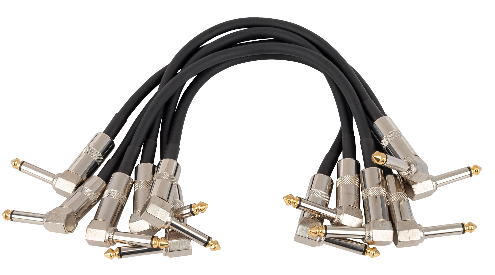 Australasian | PM81B | 1 ft Right Angle Patch Cable  | Black