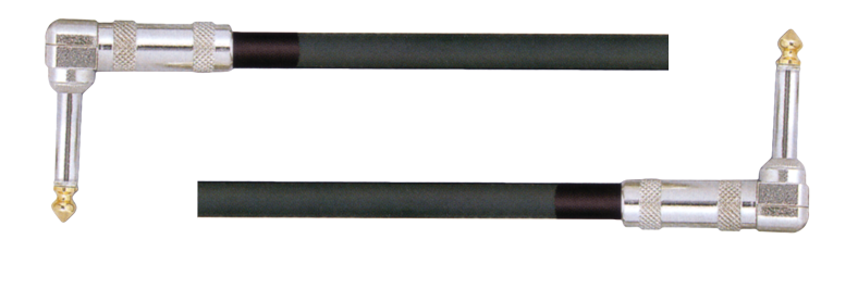 Australasian | PM81B | 1 ft Right Angle Patch Cable  | Black