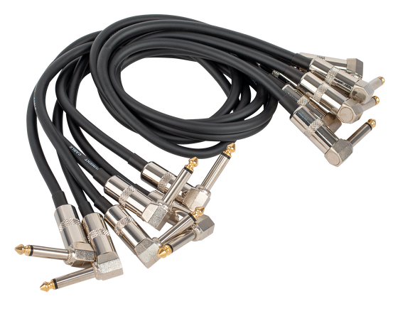 Australasian | PM82B | 2 ft Right Angle Patch Cable  | Black