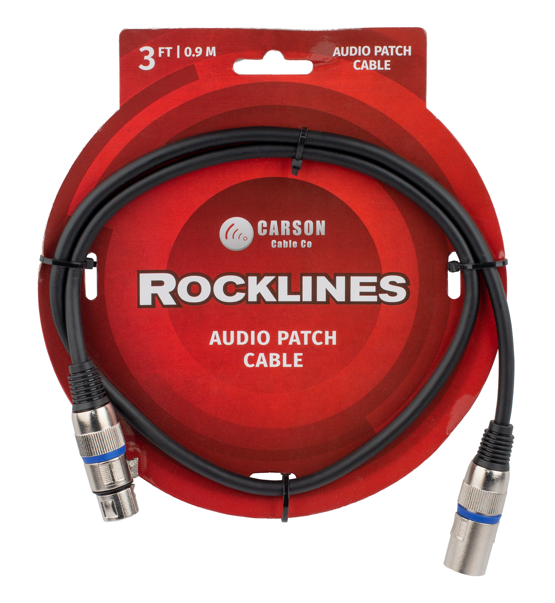 Carson | RAD31 | 3 ft Microphone/Audio Cable | Black