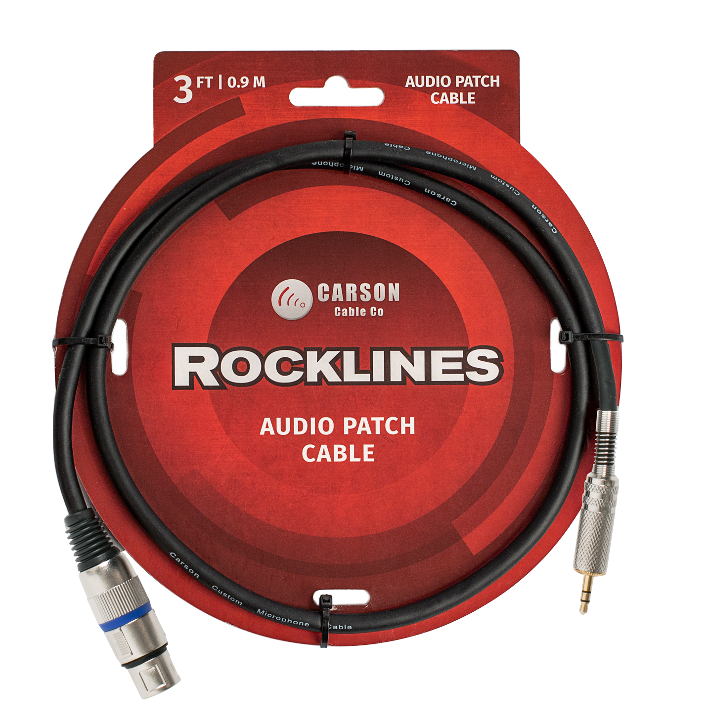 Carson | RAD35 | 3 ft Microphone/Audio Cable | Black