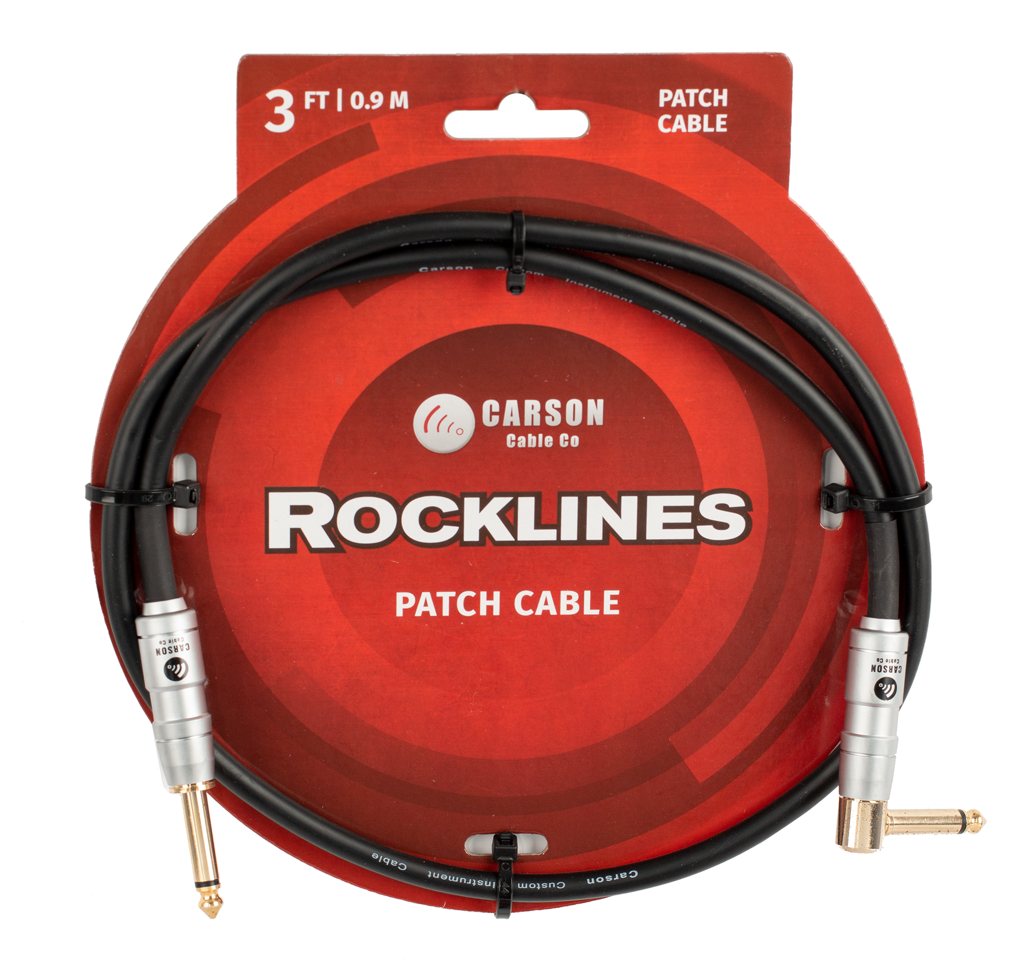 Carson | RAP3SL | 3 ft Patch Cable | Black