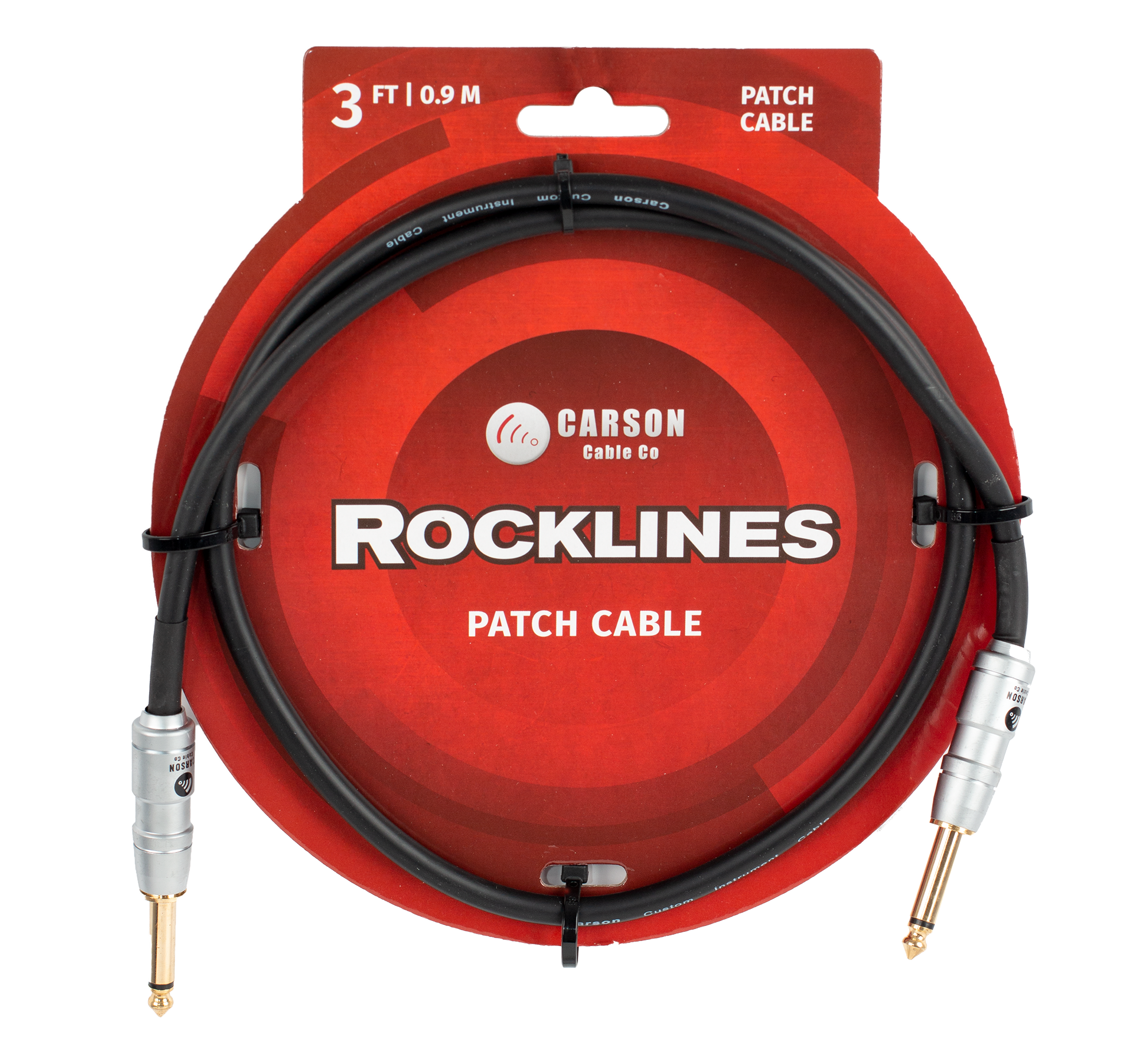 Carson | RAP3SS | 3 ft Patch Cable | Black