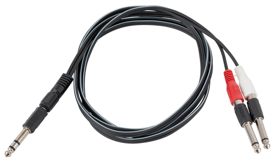 Australasian | RCK1 | 3.5mm TRS (M) - 2x RCA (M) Cable | Black