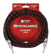 Carson | ROK20BR | 20 ft Noiseless Instrument Cable | Black/Red