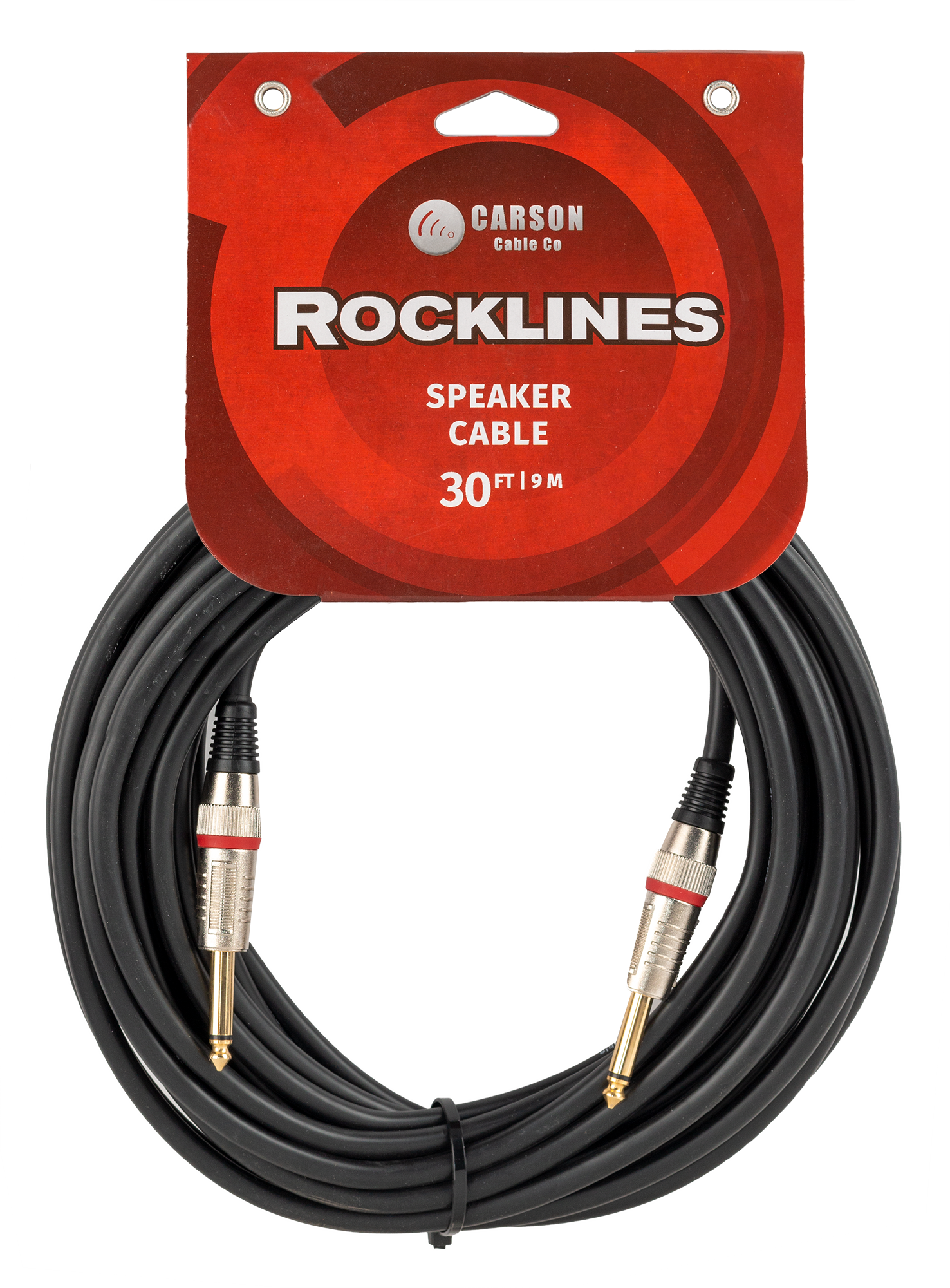 Carson | RSH30 | 30 ft Speaker Cable | Black