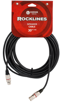  Carson | RSL30 | 30 ft Speaker Cable | Black