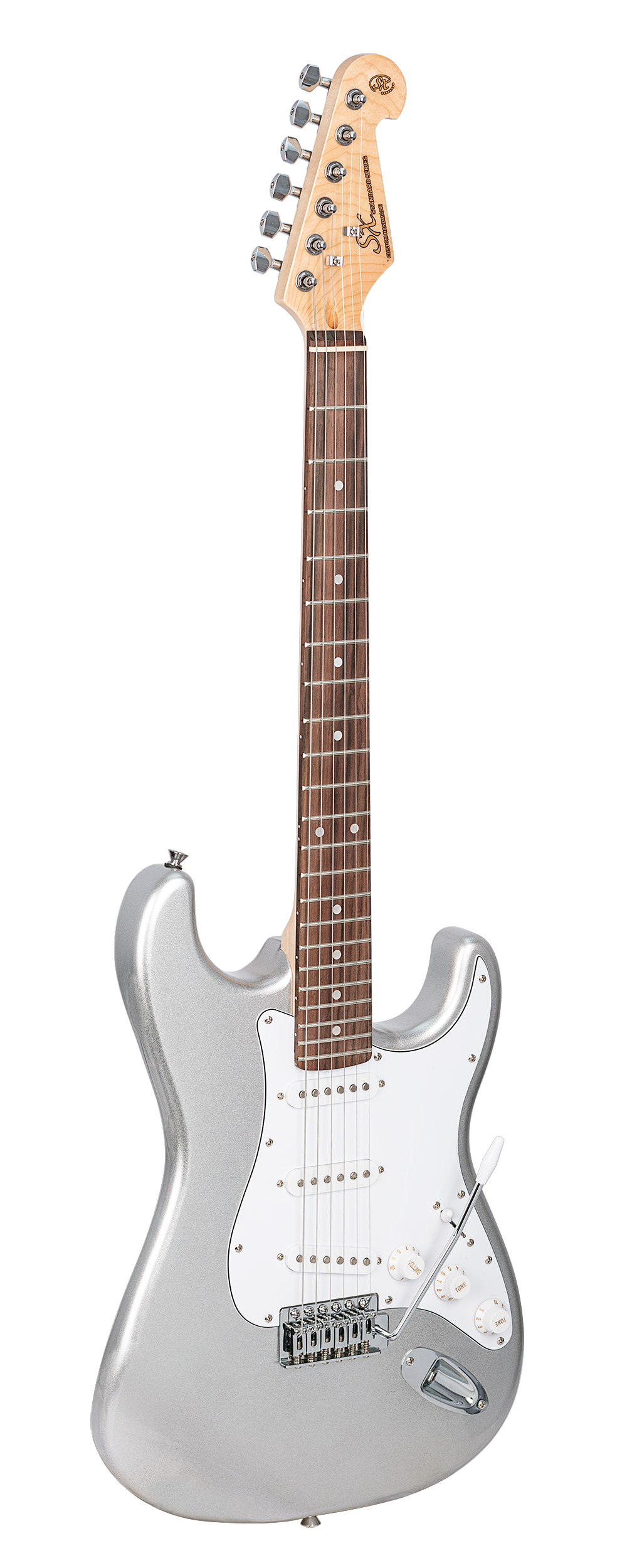 SX | SE1SKMS | Electric Guitar & Amplifier Package - 4/4 size | Silver sparkle