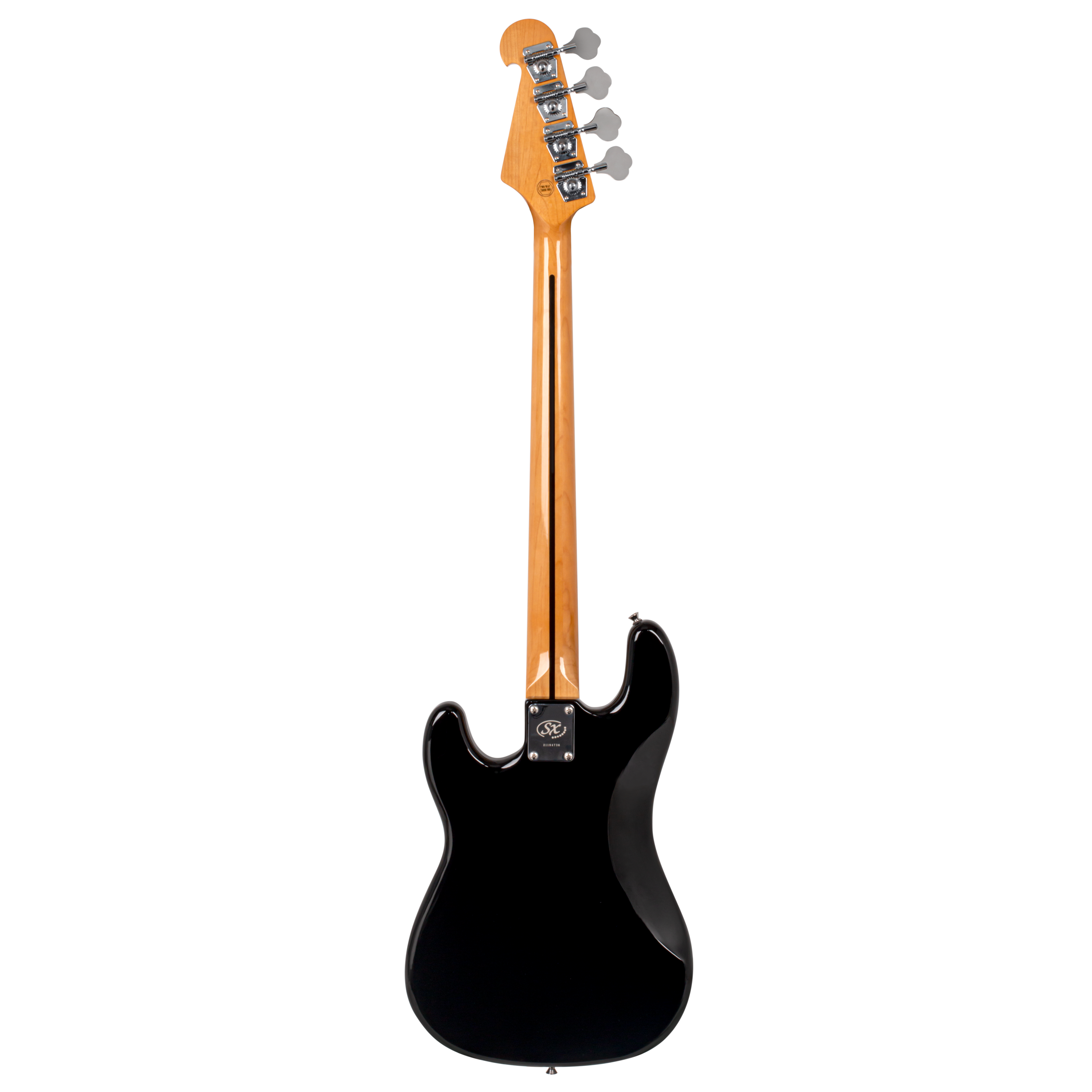 SX / LANEY | SPB62B-PK2 | Vintage style bass guitar & Amplifier Package.   | Black