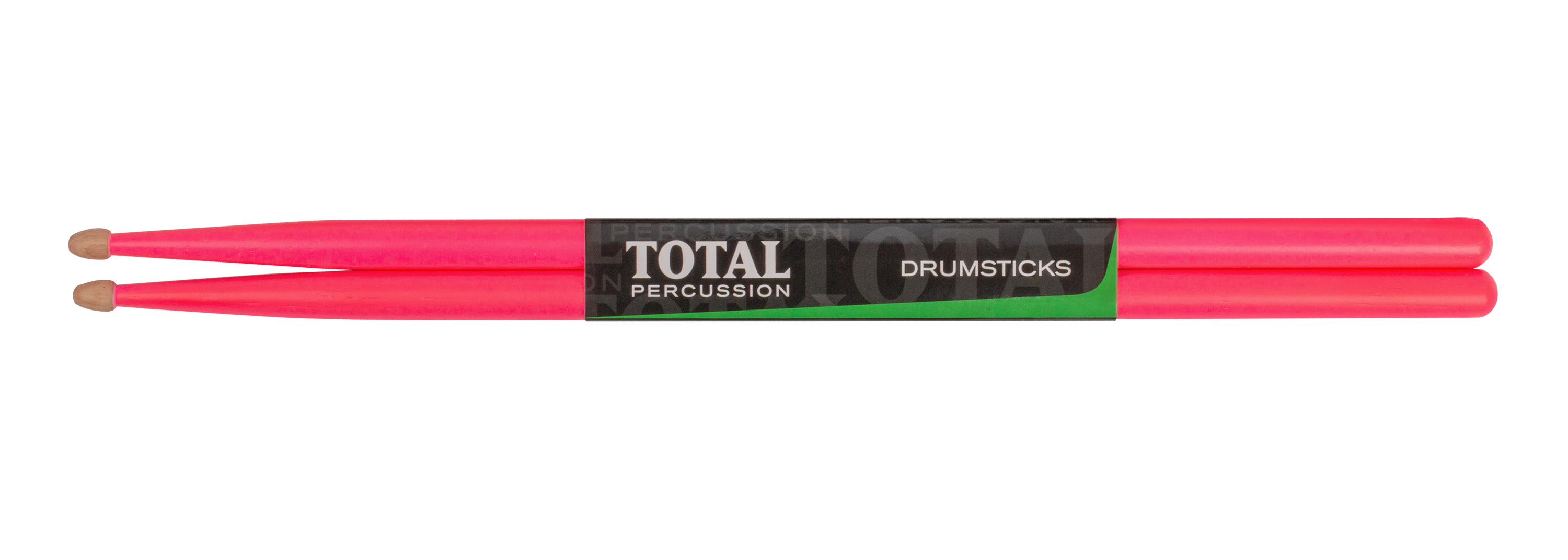 Total Percussion | T5AFLP | Drum Sticks.  | Fluorescent pink with natural tip