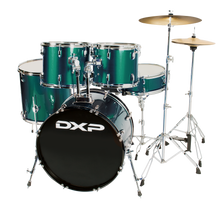  DXP | TX04PMEG | 22" 5 Piece Drum Kit Package  | Metallic Green
