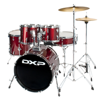  DXP | TX06PWR | 20" 5 Piece Drum Kit Package | Wine Red