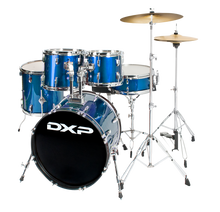  DXP | TX06PMBL | 20" 5 Piece Drum Kit Package | Metallic Blue