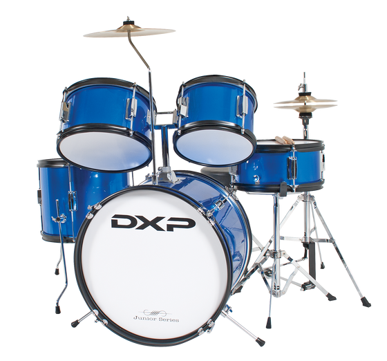 DXP | TXJ5MBL | 5 Piece Junior Drum Kit Package  | Metallic Blue