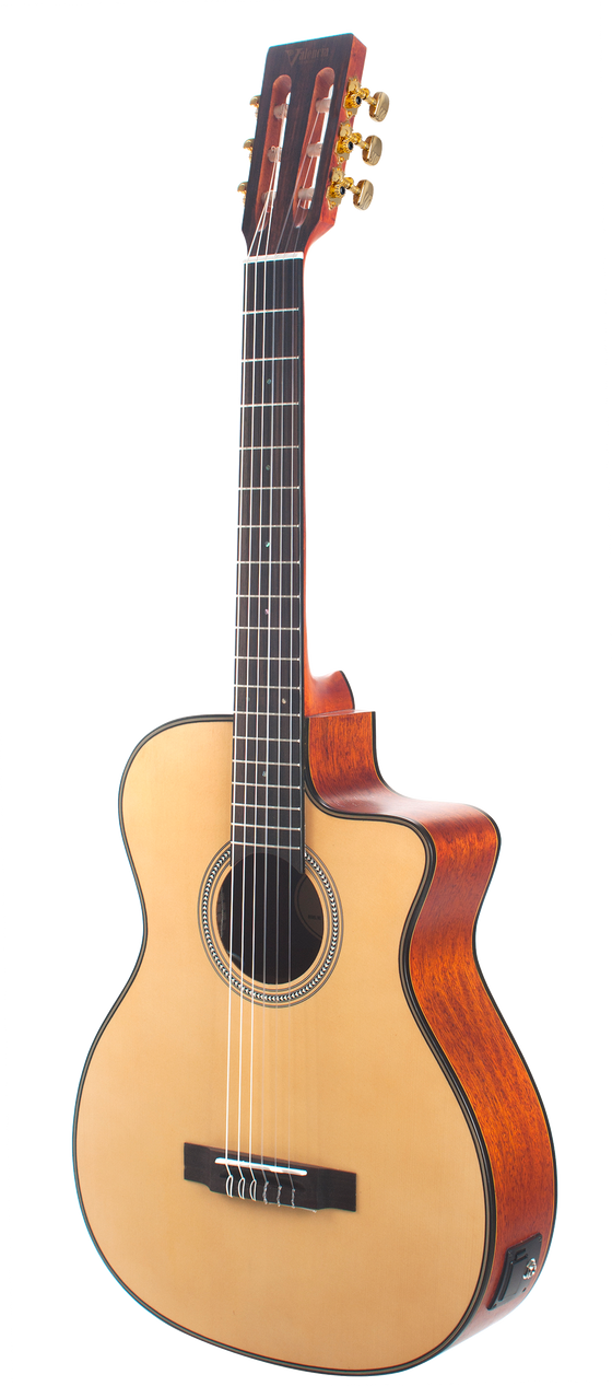 Valencia | VA434CE | Nylon Acoustic Guitar  - Cutaway, Electric Acoustic | Full Size | Natural