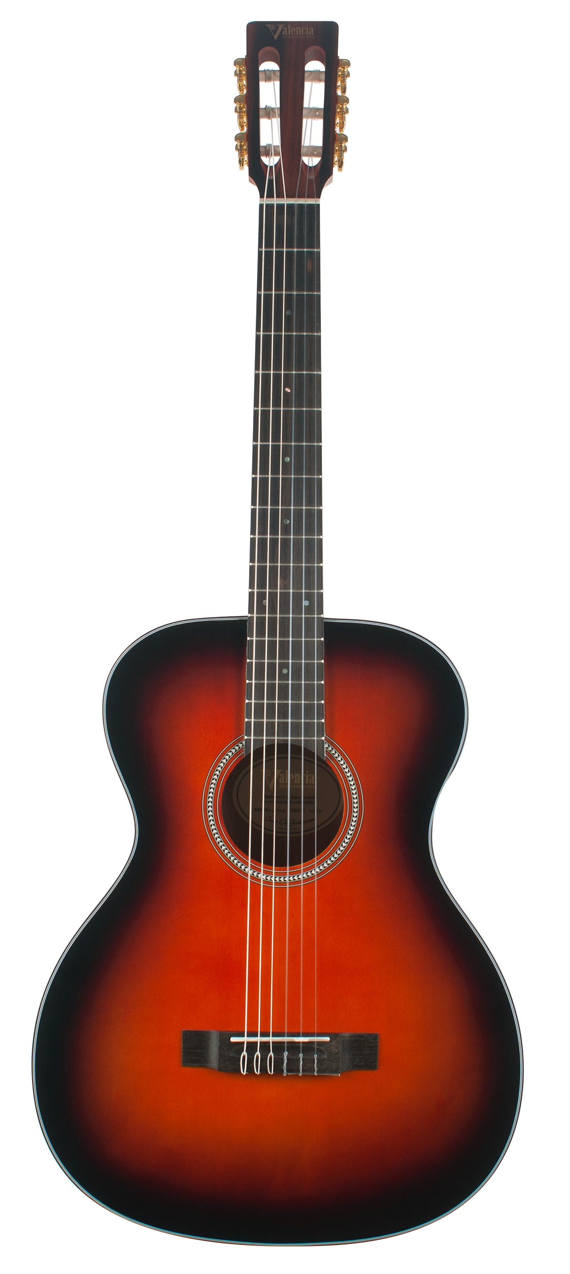 Valencia | VA434CSB | Nylon Acoustic Guitar | Full Size | Classic Sunburst