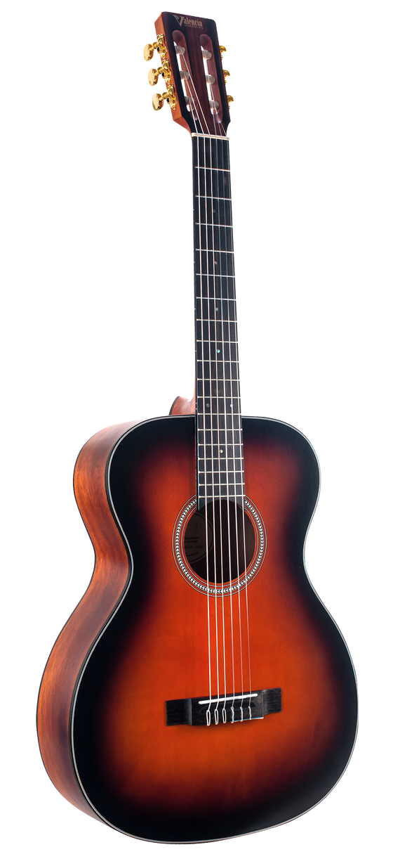 Valencia | VA434CSB | Nylon Acoustic Guitar | Full Size | Classic Sunburst