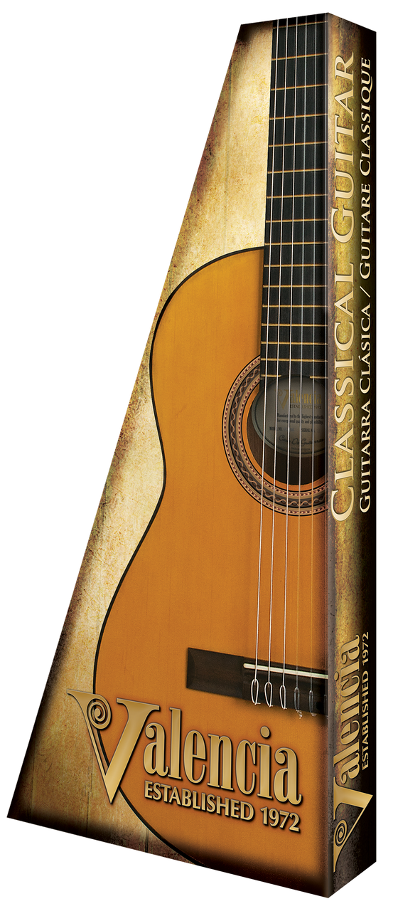 Valencia | VC103K | Classical Guitar Package | 3/4 Size | Natural