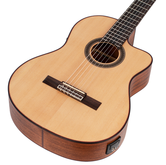 Valencia | VC704CE | Classical Guitar - Cutaway, Electric Acoustic | Full Size | Natural