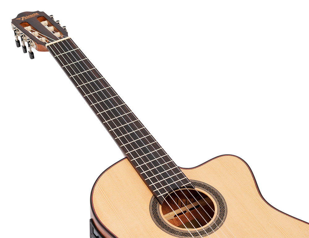Valencia | VC704CE | Classical Guitar - Cutaway, Electric Acoustic | Full Size | Natural