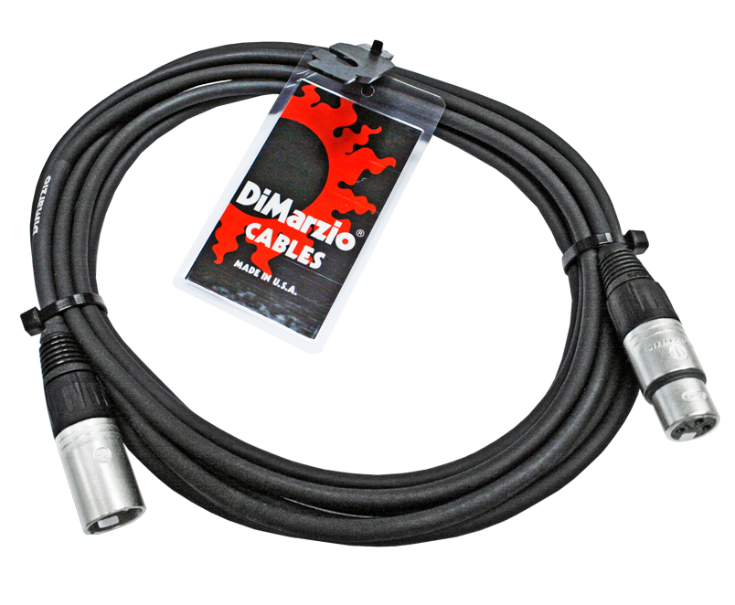 DiMarzio | EP2615 | 15 ft Premium Microphone/Audio Cable | Black