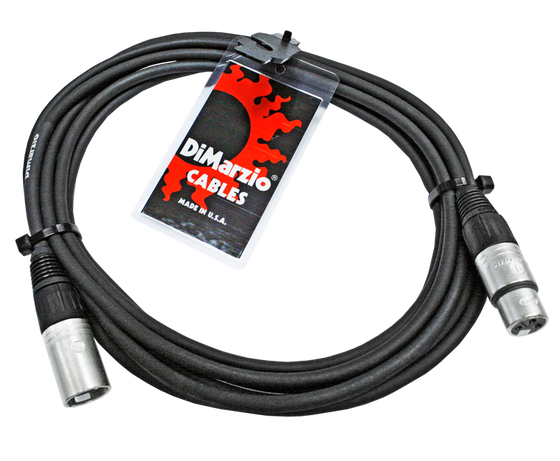 DiMarzio | EP2615 | 15 ft Premium Microphone/Audio Cable | Black