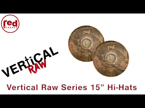 Red Cymbals | Vertical Raw | 15” HiHat Cymbal