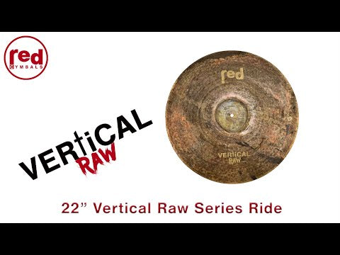 Red Cymbals | Vertical Raw | 22” Ride Cymbal