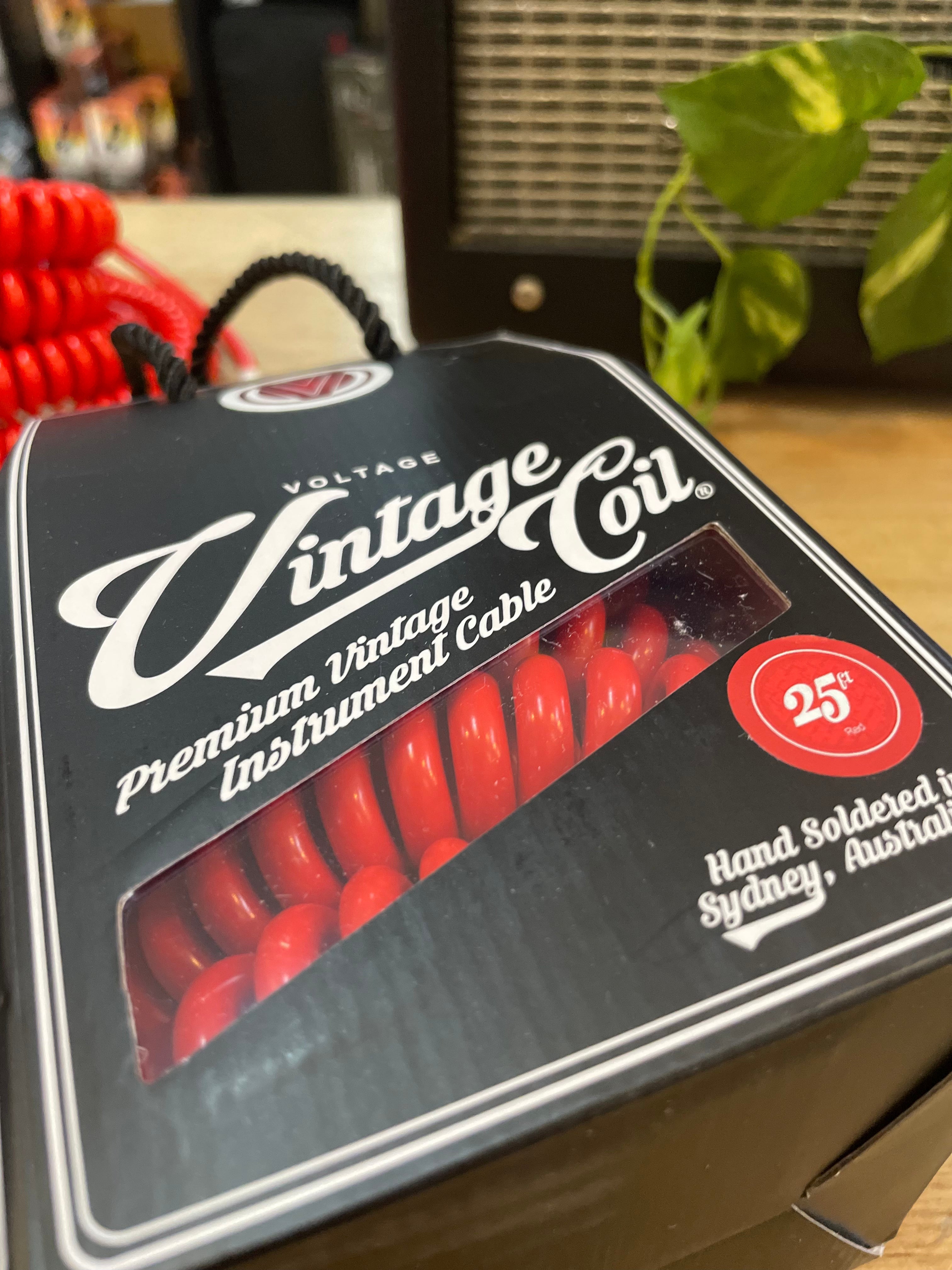 Voltage | Vintage Coil Cable | ST-ANGLE | Red