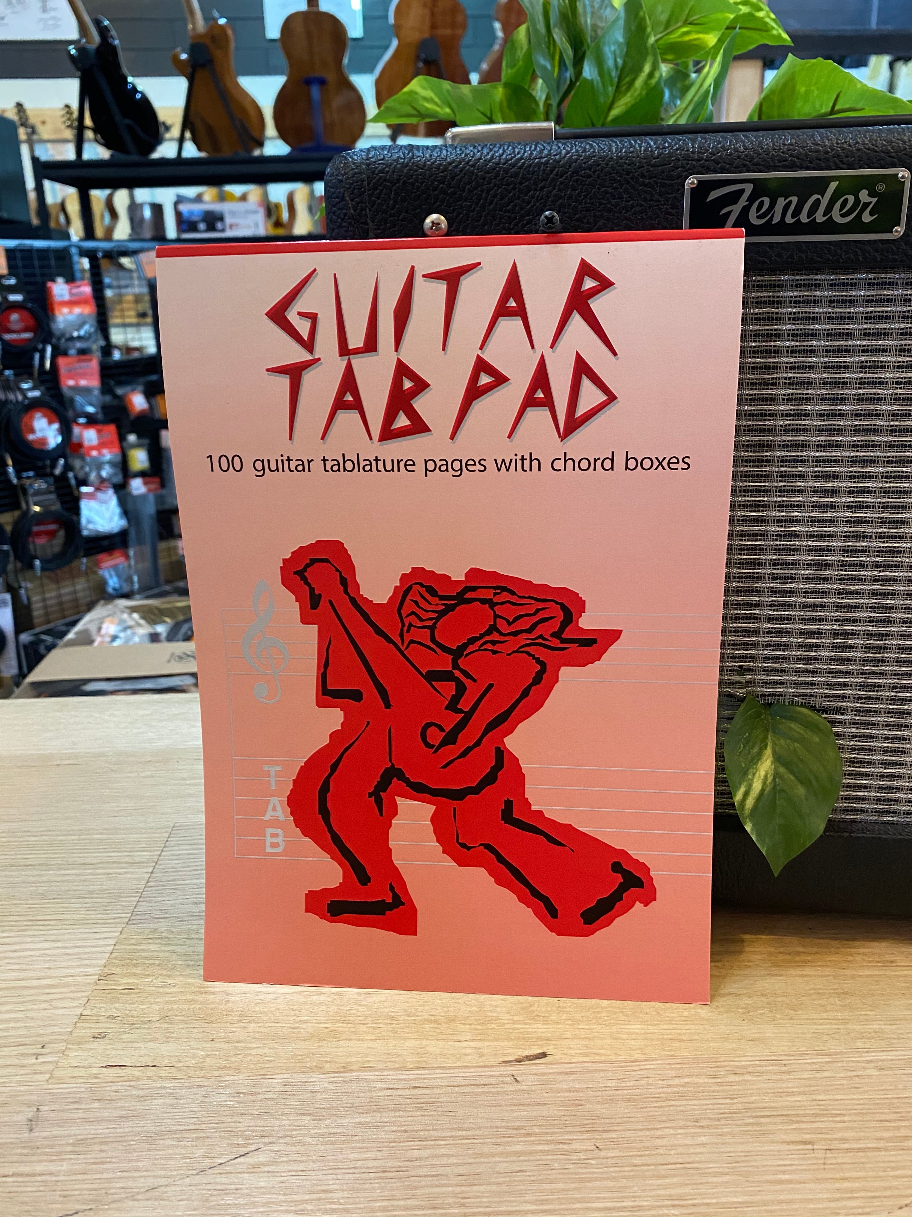 Guitar Tab Pad | 100 pages with chord boxes