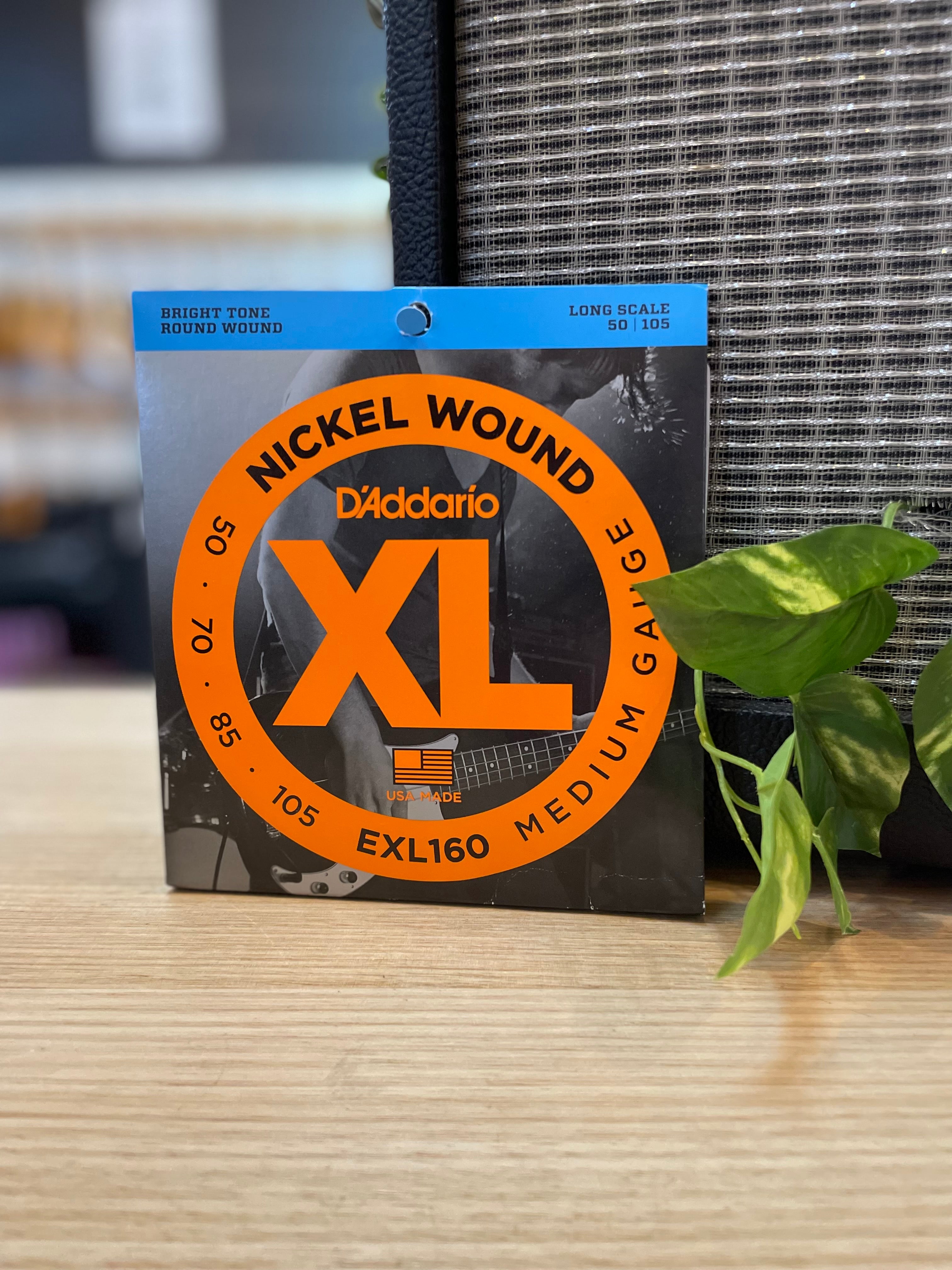 D’addario | XL160 | Medium Gauge | 50 - 105 | Bass Strings